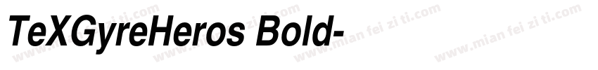 TeXGyreHeros Bold字体转换